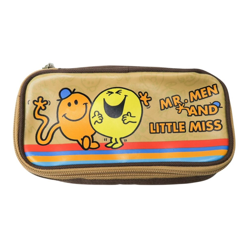 Vintage 90s Mr. Men and Little Miss Pencil Pouch